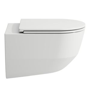 Laufen Pro Wand-Tiefspül-WC 8209660000001 weiß, Spülrandlos, Ausladung 53 cm