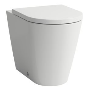 LAUFEN match0 Kartell WC H8233370000001 blanc , sans rebord, forme à l&#39;intérieur rond
