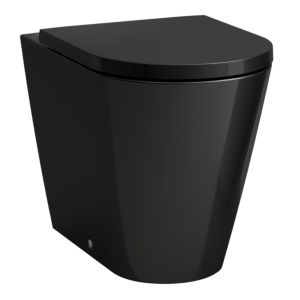 LAUFEN Kartell freestanding washdown match1 WC H8233370200001 black, rimless, shape inside round
