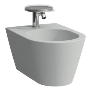 LAUFEN Kartell wall Bidet H8303317593021 37x54.5cm, 2000 tap hole, gray matt