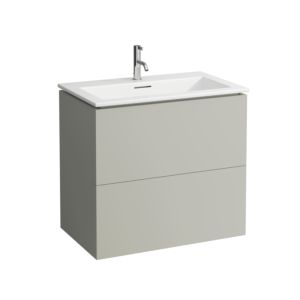 Laufen Kartell Waschtisch-Set 8603356411041 mit Waschtischunterbau, 80x50x72,6cm, kieselgrau