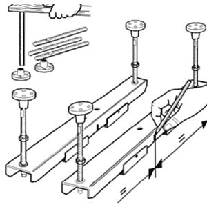 Laufen Wannenfuss 2961710000001 höhenverstellbar 13,5-19 cm
