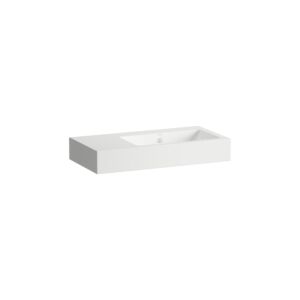 Lavabo Laufen CLASSICS H510CL50001091 800 x 405 x 135 mm, sans plage de robinetterie, sans perçage pour robinetterie, avec trop-plein, blanc