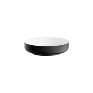 Laufen SONDO washbasin bowl H512SO4B991121 400x400x102 mm, without tap ledge, without tap hole, without overflow, black / white