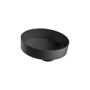 Laufen TENDO Waschtisch-Schale H512TE47161121 400x400x195 mm, ohne Armaturenbank, ohne Hahnloch, ohne Überlauf, schwarz matt