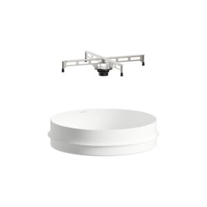 Laufen IN &amp; OUT built-in washbasin H517IO40001121 400 x 400 x 114 mm, round, without tap hole, without overflow, white