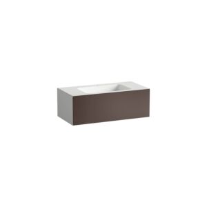 Laufen FOLIO washbasin H580FO45231111 1004x500x350 mm, with one tap hole, centered, without overflow, color: shade earth