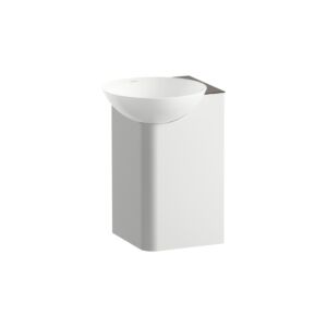 Lavabo encastré Laufen H586IN27111111 350 x 350 x 470 mm, avec un trou de robinetterie, sans trop-plein, brun anthracite