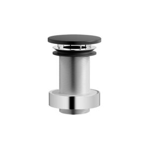 Laufen Ablaufventil H591LA37160001 74x74 mm, für Becken ohne Überlauf, nicht verschliessbar, schwarz matt