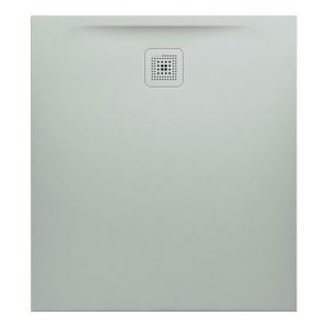 LAUFEN Pro Duschwanne H2109570770001 Marbond Ablauf kurze Seite hellgrau