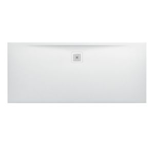 LAUFEN Pro Duschwanne H2139560000001 Marbond Ablauf lange Seite weiss