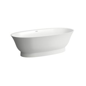 LAUFEN The new classic Oval bathtub H2208520000001 190 x 90 cm, Sentec, white