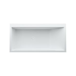 LAUFEN Kartell built-in bathtub H2243310006161 170 x 86 cm, left corner, with LED lighting, white