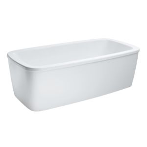 Baignoire LAUFEN Palomba 2318000000001 180 x 90 cm, blanche, sur pied, avec panneau