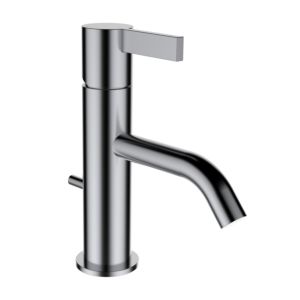 LAUFEN Kartell Waschtischarmatur H3113310901011 Edelstahl, Festauslauf 115mm, mit Ablaufventil