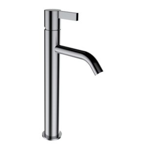 Laufen Kartell Waschtsich-Standsäulenmischer  H3113380901201, Edelstahl, 125mm, ohne Ablaufg.