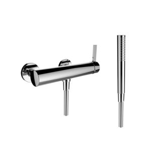 LAUFEN Kartell BrausearmaturH3313370041411 chrom, AP, mit Handbrause/Schlauch 180 cm