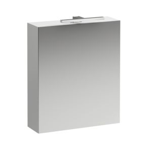 Laufen Base LED-Spiegelschrank H4027521102611 60x70x18,5cm, Weiß Glänzend, Anschlag rechts
