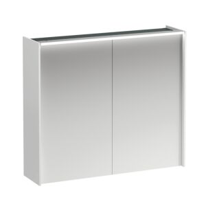 Laufen LED-Spiegelschrank H4037621122601 82x71,5x21cm, 2 Türen mit Soft-Close, weiß matt