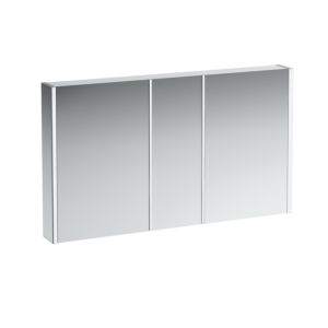 Laufen Frame 25 LED-Spiegelschrank H4087049001451, 130cm, 3 Türen, Seite weiß