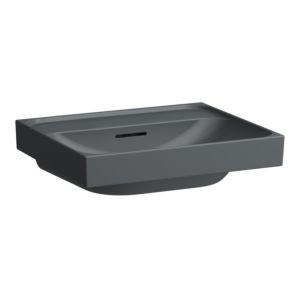 Laufen Meda countertop washbasin H8161127581091 55x46cm, with overflow, without tap hole, matt graphite