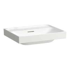 Laufen Meda countertop washbasin H8161134001091 60x46cm, with overflow, without tap hole, white with LCC