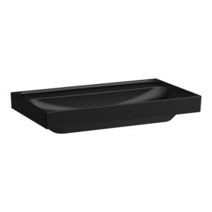 Laufen Meda countertop washbasin H8161177161121 80x46cm, without overflow, without tap hole, matt black