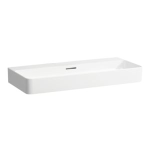 LAUFEN match1 Val lavabo H8162877571091 95 x 42 cm, blanc mat, sans trou de robinetterie, avec trop - plein