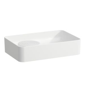 LAUFEN Val washbasin bowl H8122827571091 55x36cm, matt white, without tap hole, with overflow