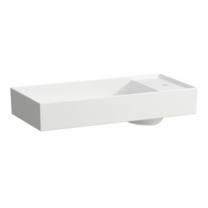 LAUFEN Kartell Waschtischschale 8123324001581, 75x35cm, weiß LCC, 3 Hahnlöcher, Saphirkeramik