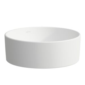 Laufen SAVOY washbasin bowl H8129417571121 Ø 38cm, round, without overflow/tap hole, matt white
