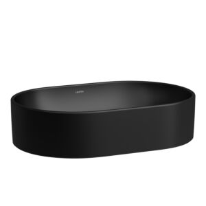 Vasque Laufen SAVOY H8129447161121 38 x 55 cm, ovale, sans trop-plein, sans trou de robinetterie, noir mat
