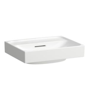 Laufen Meda countertop hand washbasin H8161114001091 45x35cm, with overflow, without tap hole, white with LCC