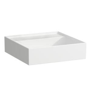 Laufen Kartell Handwaschbecken 8153314001121, LCC, 46x46cm, weiß LCC, ohne Hahnloch, Saphirkeramik