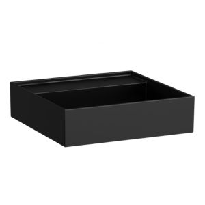 LAUFEN Kartell Cloakroom basin H8153317161121 46x46cm, without overflow, without tap hole, matt black