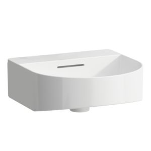 LAUFEN Sonar Cloakroom basin H8153414001091 41x42cm, with overflow, without tap hole, LCC