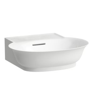 LAUFEN Le nouveau classique lave-mains H8158520001091 50x45cm, avec trop-plein, sans trou de robinetterie, blanc