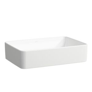 Laufen SAVOY washbasin bowl H8169440001121 38x55cm, rectangular, without overflow, without tap hole, white