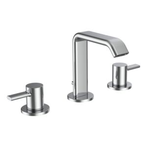 Robinet de lavabo Laufen MEDA 3 trous HF506611100000 , bec fixe 110 mm, avec bonde de vidange, chromé
