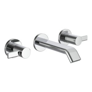 Laufen MEDA mitigeur pour lavabo 3 trous HF506624100000 bec fixe 150mm, chromé