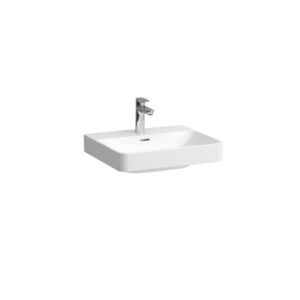 Laufen PRO X countertop washbasin H8168620001421 55x46.5cm, without tap hole, without overflow, overflow channel closed at the bottom, white