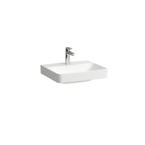 Laufen PRO X washbasin H8108620001421 55x46.5cm, without tap hole, without overflow, overflow channel closed at the bottom, white