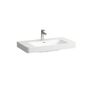 Laufen PRO X countertop washbasin H8168674001091 85x46.5cm, without tap hole, with overflow, white Laufen Clean Coat