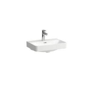 Laufen PRO X Washbasin H8188624001561 55x38cm, tap hole, without overflow, overflow channel closed at the bottom, white Laufen Clean Coat