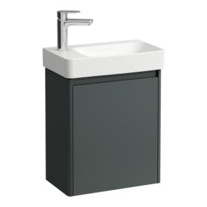 Laufen BASE 2.0 Washbasin Set H8658652661131 , 1 tap hole, without overflow, 480x280 mm, traffic grey