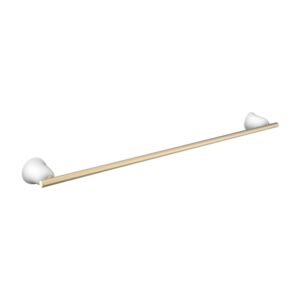 Laufen THE NEW CLASSIC Handtuchhalter H8778567630001 600x73mm, Weiß matt / PVD Blassgold matt