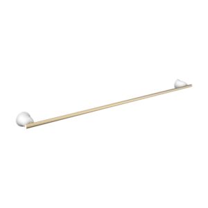 Laufen THE NEW CLASSIC Handtuchhalter H8778577630001 800x73mm, Weiß matt / PVD Blassgold matt