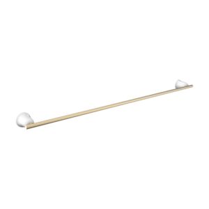 Laufen THE NEW CLASSIC Handtuchhalter H8778577660001 800x73mm, Weiß / PVD Blassgold matt