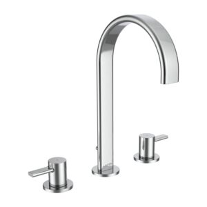 Laufen MEDA 3-hole basin mixer tap HF506616100000 , 150 mm projection, with drain valve, chrome
