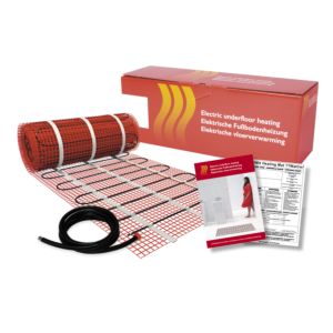 Riberger heating mat for electric underfloor heating – 3.5 m² package, power: 150 W/m² (total power: 525 W), self-adhesive, waterproof